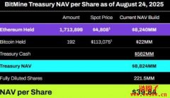 BitMine坐拥171万枚以太币，估值回落是进场的好时机吗？